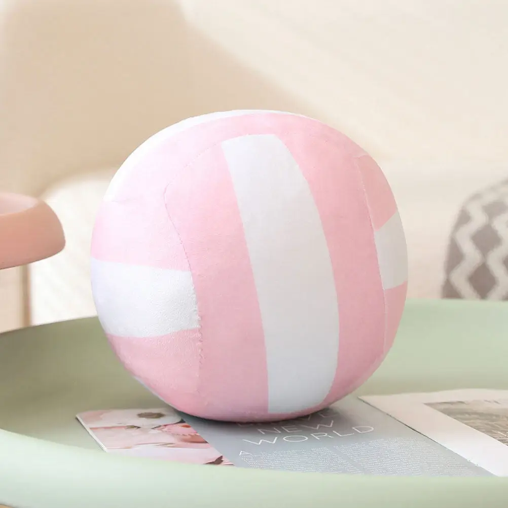 2Pcs Lightweight Volleyball Style Stuffed Ball Easy to Hold Hug Snuggle Ideal for Kids Teens Girls Sports Decor Volleyball Party