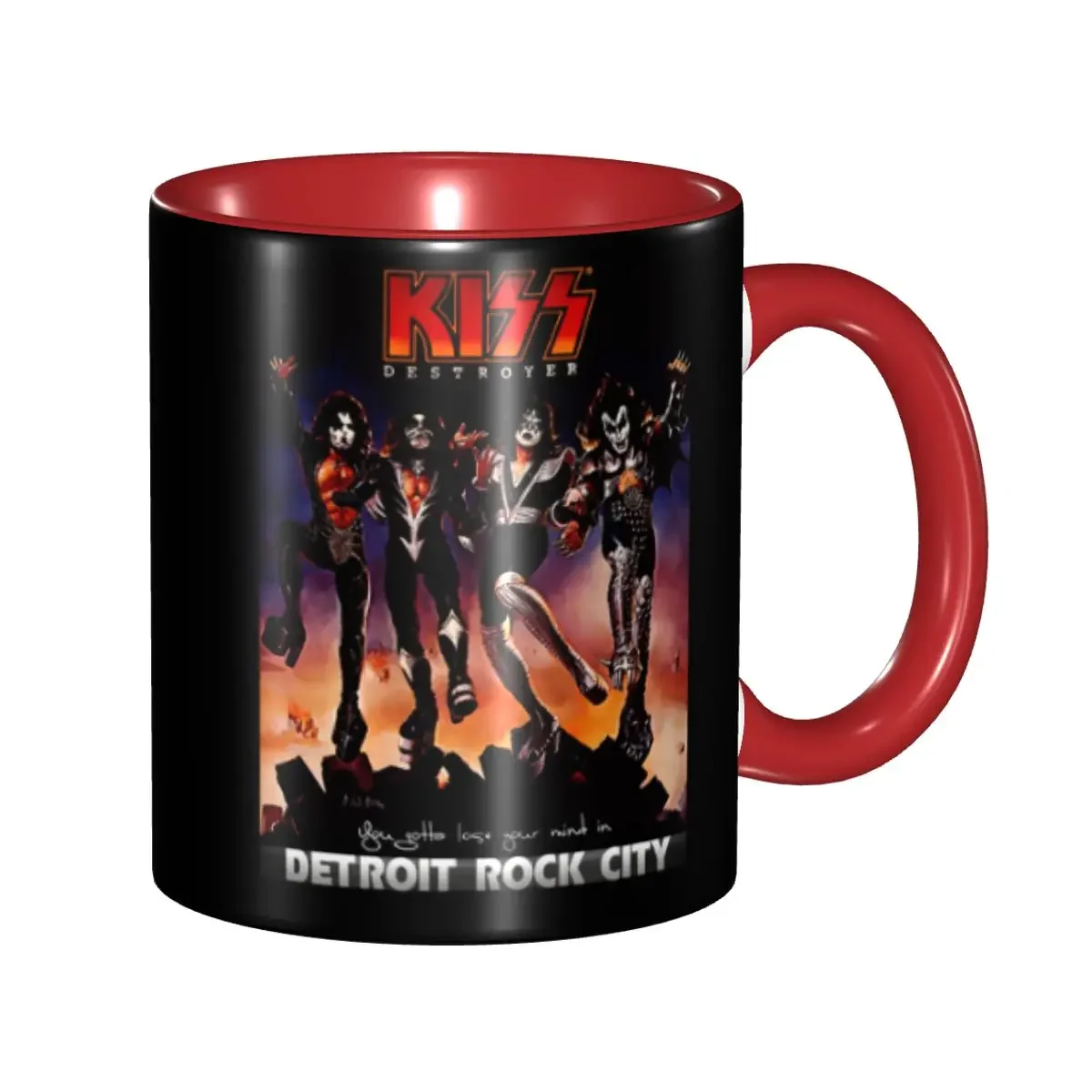 Heavy Metal Band Kiss Band Rock Mug Custom Ceramic Coffee Mug Creative Gift