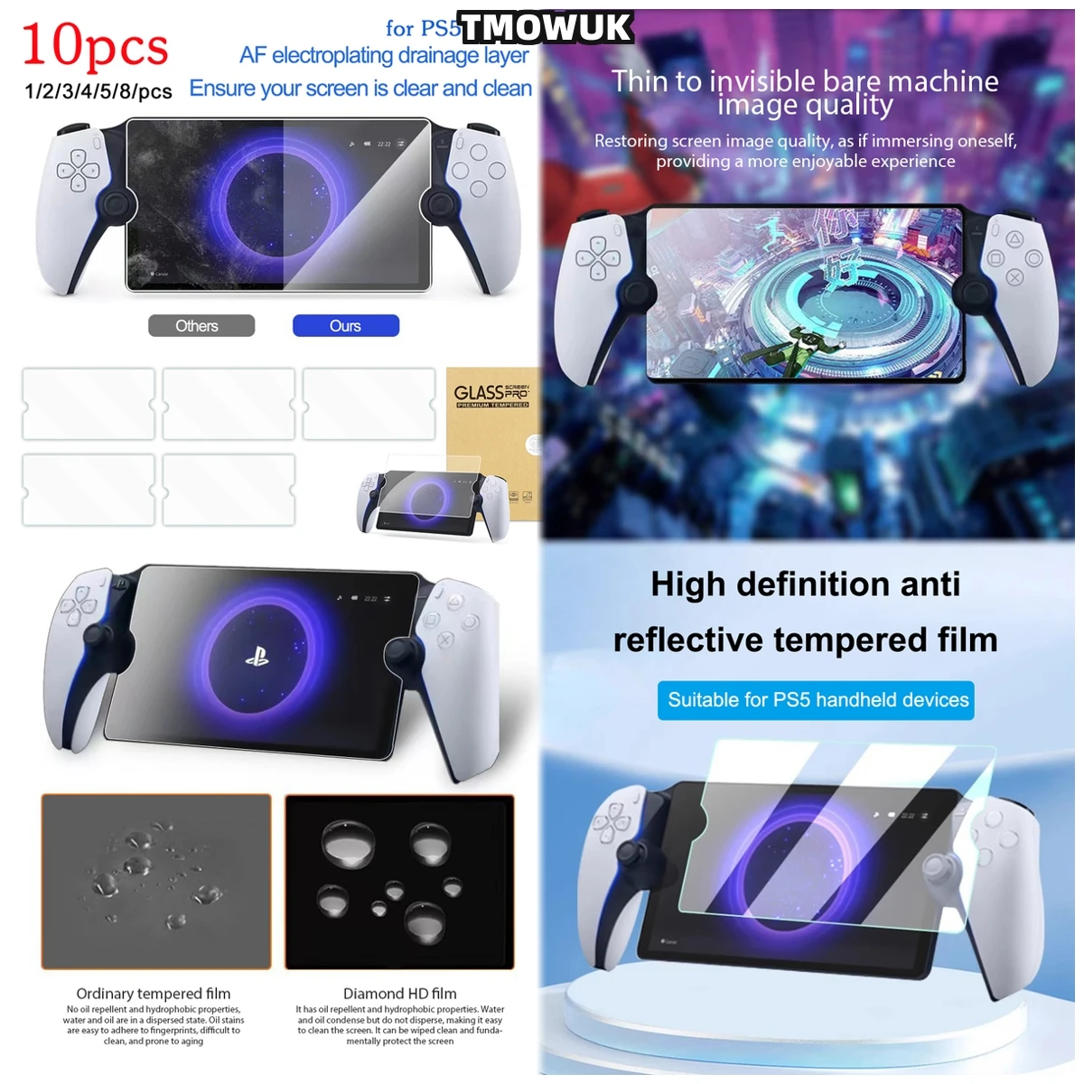 

Shockproof Tempered Glass For Sony PlayStation Portal 5 PS5 - Enhanced Durability Cover