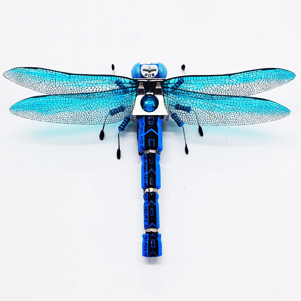Modello libellula Macchinari in metallo Puzzle Giocattoli scientifici per bambini Kit di apprendimento tecnologico STEM fai-da-te Giocattoli educativi
