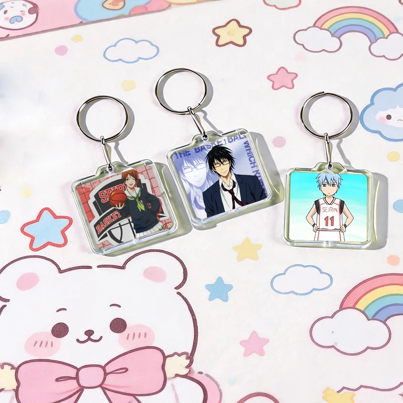 Anime K-Kuroko's Basketball Acrylic Keychain Handmade Hanging for Clothes Backpack Decoration Accessories Gifts with Friends