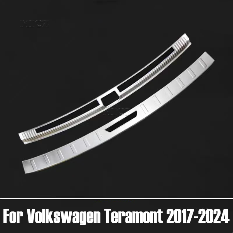 

For Volkswagen Teramont 2017-2024 Stainless Steel Threshold Guard Trunk Threshold Guard Anti-scratch Protection Car Accessories
