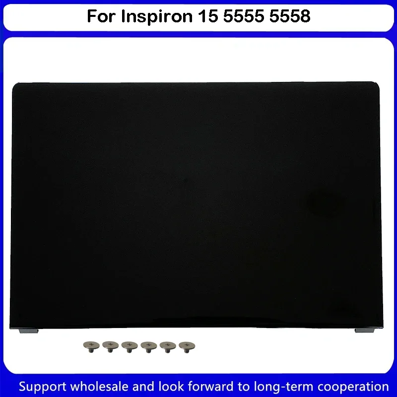 ใหม่สำหรับ Dell Inspiron 15 5555 5558ปกหลัง LCD ขอบด้านหน้า, ที่พักเท้าส่วนล่างกรอบด้านบนไม่มีสัมผัสเคสแล็ปท็อป