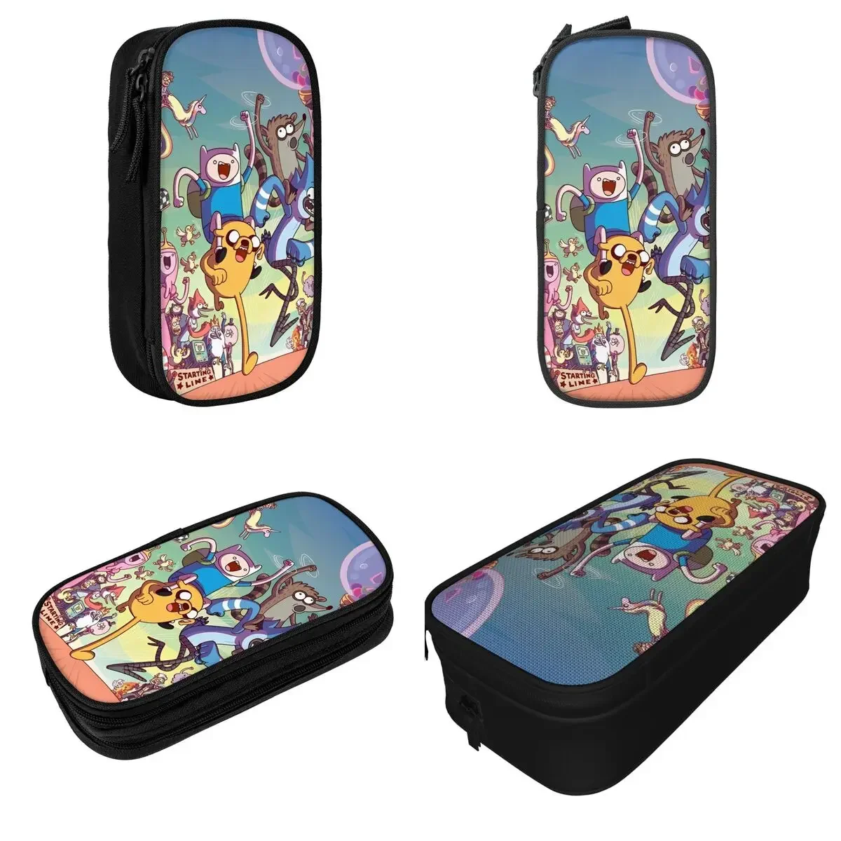 

Anime Adventures Times Pencil Case Lovely Pen Box Bag Girls Boys Big Capacity Office Cosmetic Pencil Box