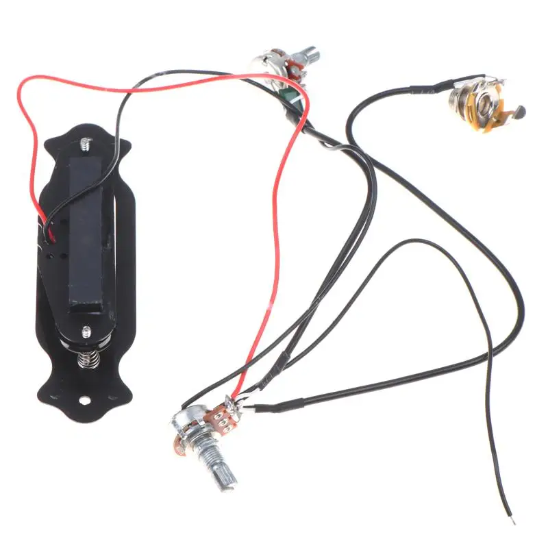 Prewired Active Pickup Q84C Customized for 4 String Cigar Box Guitar Players