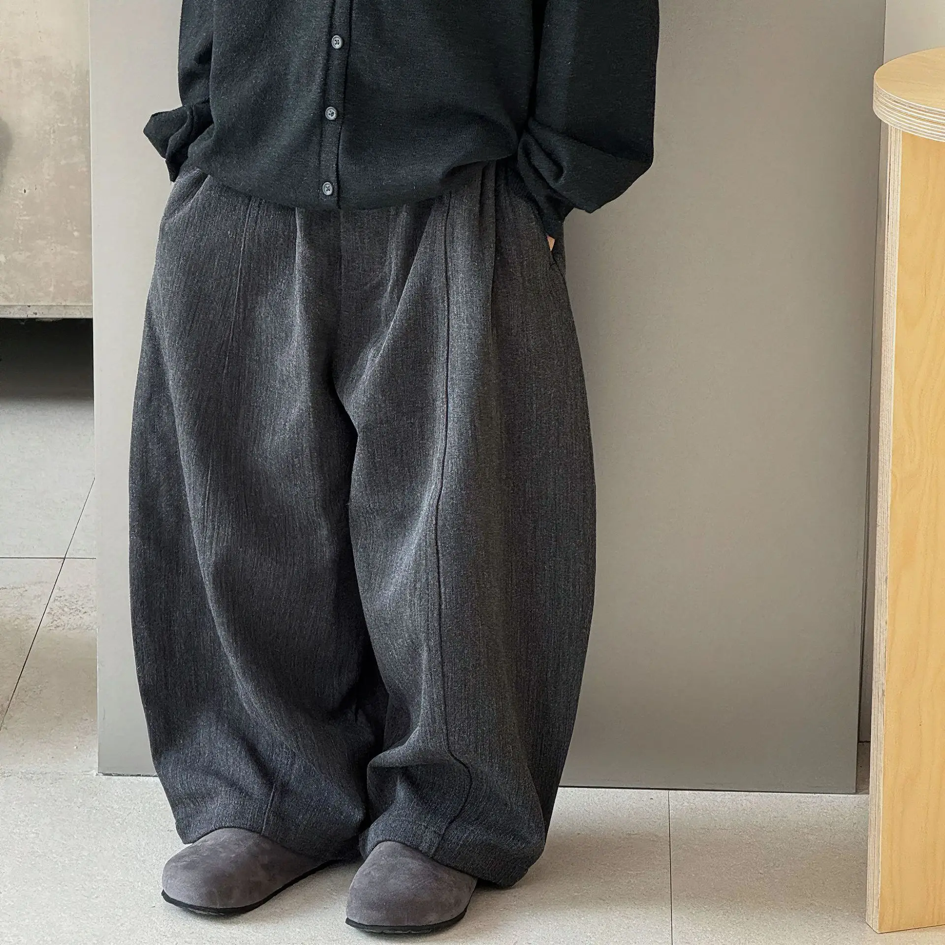 New Children's Fashion Casual Loose Drape Straight Pants Trousers 2026 Autumn All Match Suit Pants Boys