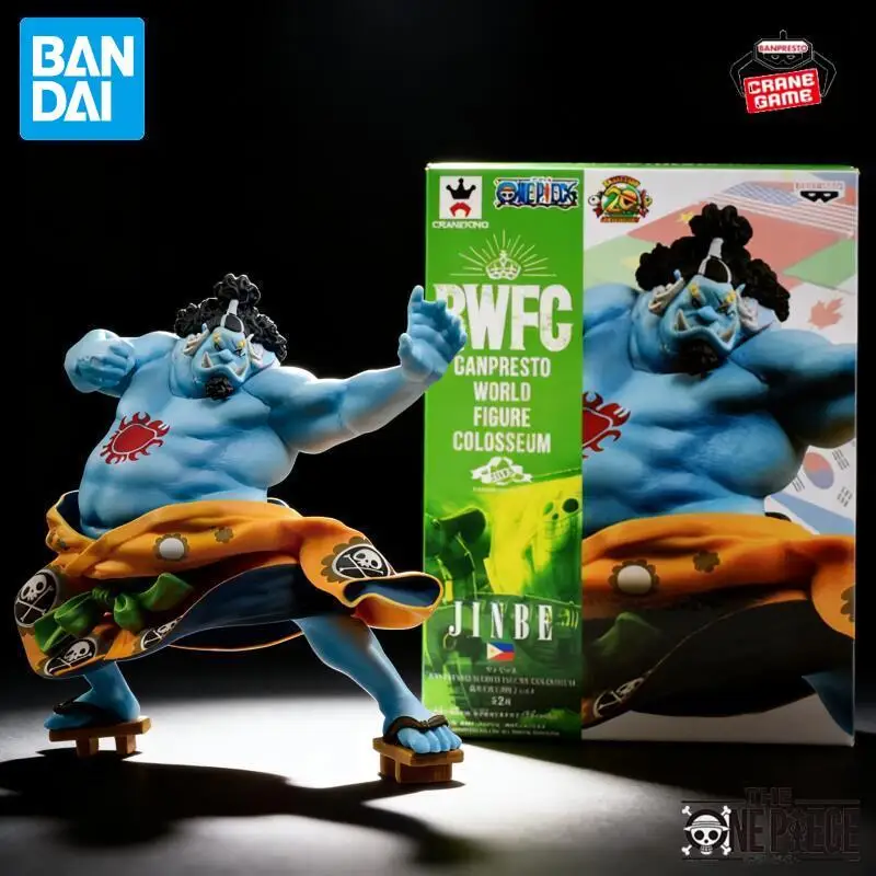 

Оригинальные фигурки Bandai Banpresto One Piece Bwfc World Colosseu Jinbe, аниме-фигурки, мультяшные куклы, детские игрушки, подарки