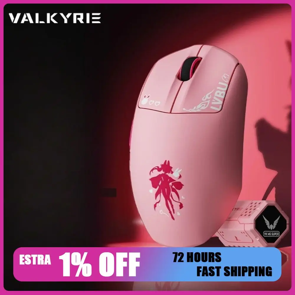 souris-sans-fil-valkyrie-vk-m5-evo-super-tri-mode-58g-ergonomique-faible-latence-8k-souris-de-jeu-peripheriques-informatiques
