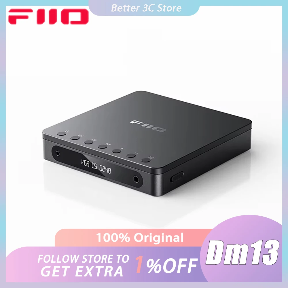 

Fiio Dm13 Stereo CD Player Multifunctional Portable Long Battery Life Customized CD Player Supports Usb Ripping Optical Coaxial