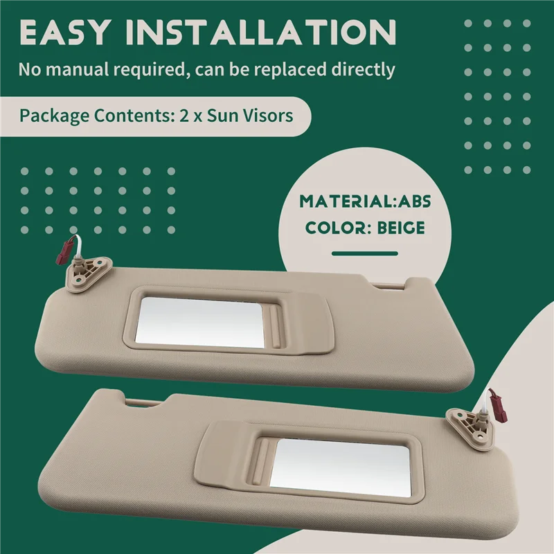 

Автомобильные солнцезащитные козырьки AUTO бежевого цвета для BMW 3 серии E90 E91 X1 E84 51167252009 51167252010