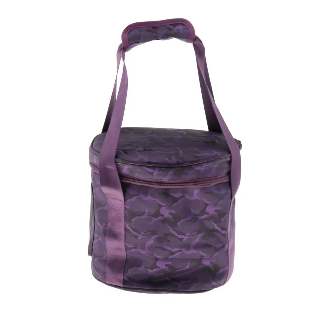 Thicken Design Quartz Bowls Carrying Case with Two Way Zipper and Mallet Pockets for 8inch 10inch