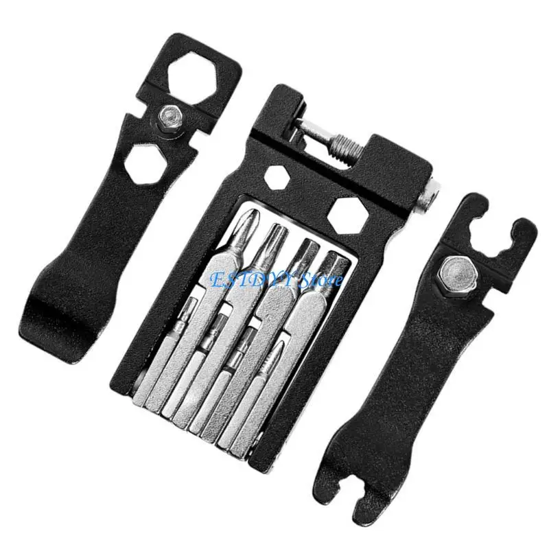 

G6DE 20 in 1 Multifunctional Bikes Wrench Chain Maintenance Tool Bikes Multiple Tool