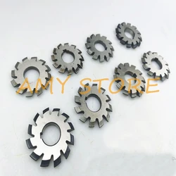 8pcs Set Module 0.75 PA20 Bore16 1#2#3#4#5#6#7#8# Involute Gear Cutters M0.75