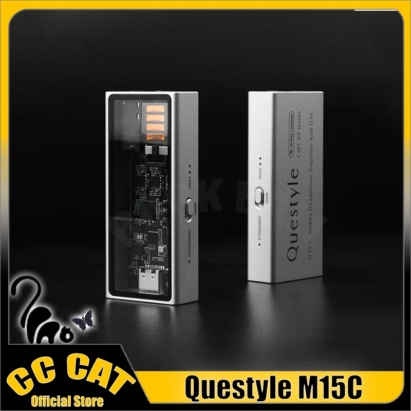 Questyle m15c portátil usb dac & amp pequeno decodificador cauda mais recente lançamento carro-chefe portátil fone de ouvido amplificador de potência máquina personalizada