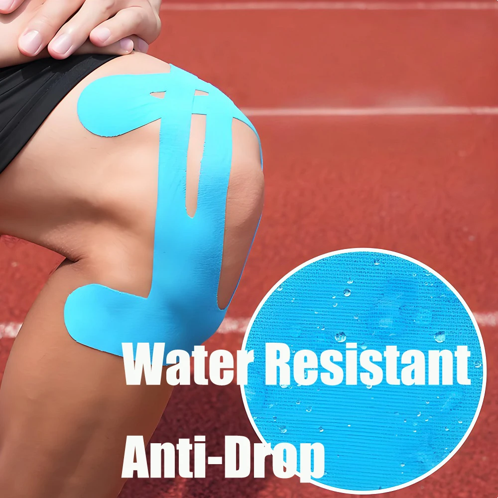 

5-100 шт. кинезиологическая лента для защиты колена, спортивная защита, эластичная нашивка, дышащая предварительно вырезанная спортивная лента для колена для мышц плеч