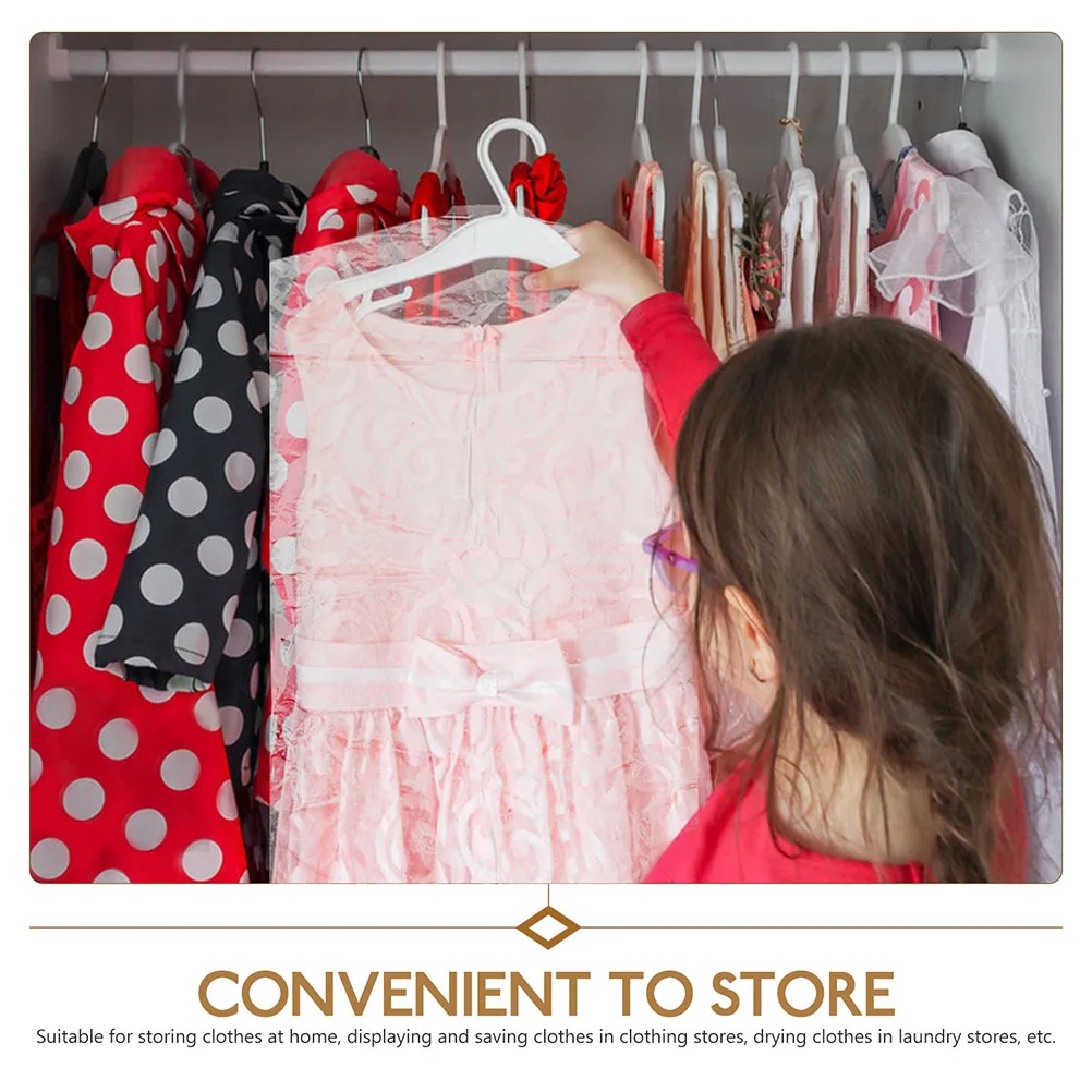 

Clear Clothes Bags Garment for Coats Cover Hanging Rack Transparent Dress Covers
