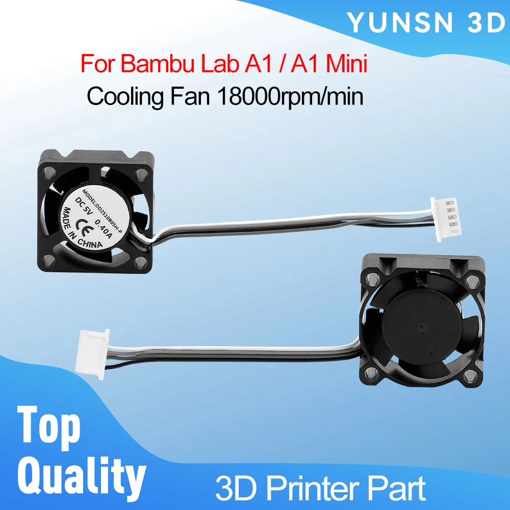 

Для Bambu Lab A1 A1 Mini Hotend Охлаждающий вентилятор 18000 об/мин 2510 Вентилятор Для Bambulab A1 Комплекты охлаждения Hot End 3D-принтер Замена детали