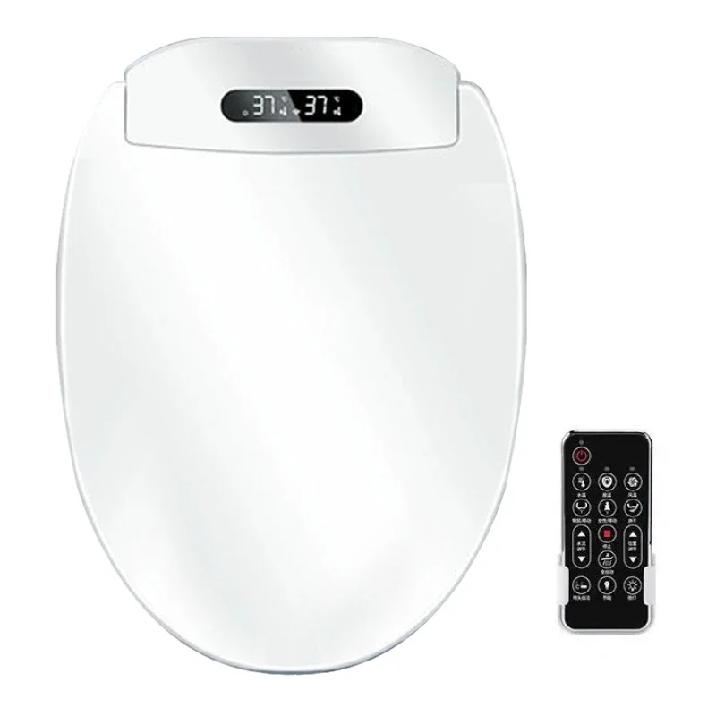 

Smart Bidet Toilet Seat For Bathrooms Heated Seat Slow Close Warm Dryer Rear Front Wash Warm Water Remote Control Night Light