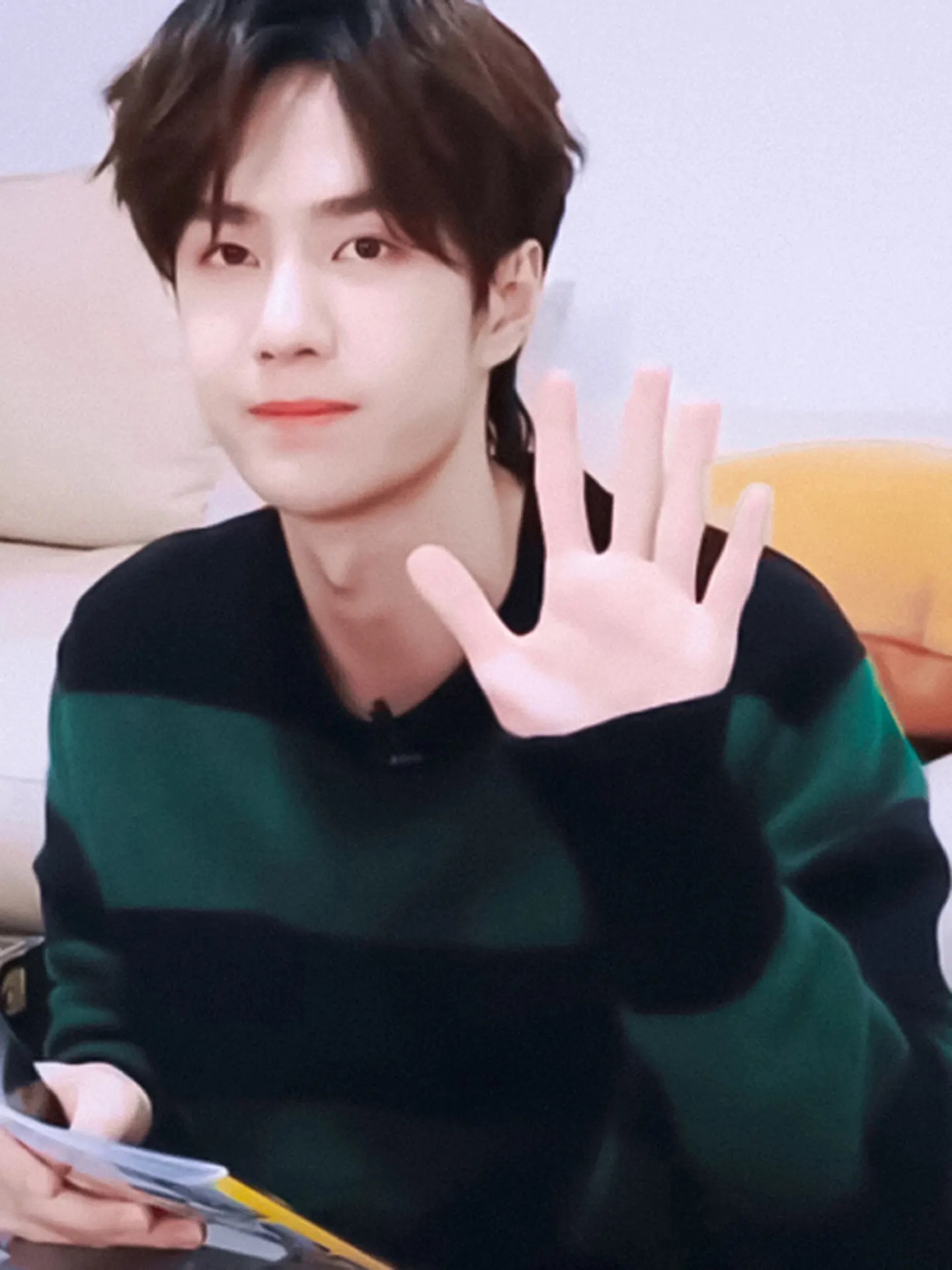 

Мужской свитер из 100% чистого кашемира с широкими полосами, для осени и зимы, с круглым вырезом, в стиле casual.