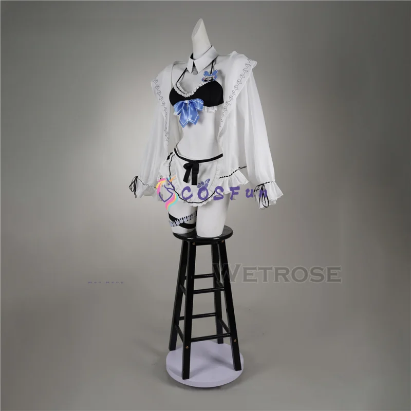 

Hololive Usada Pekora Cosplay Costume Summer Maid Swimsuit Halloween Party Role Play Outfit Women COSFun