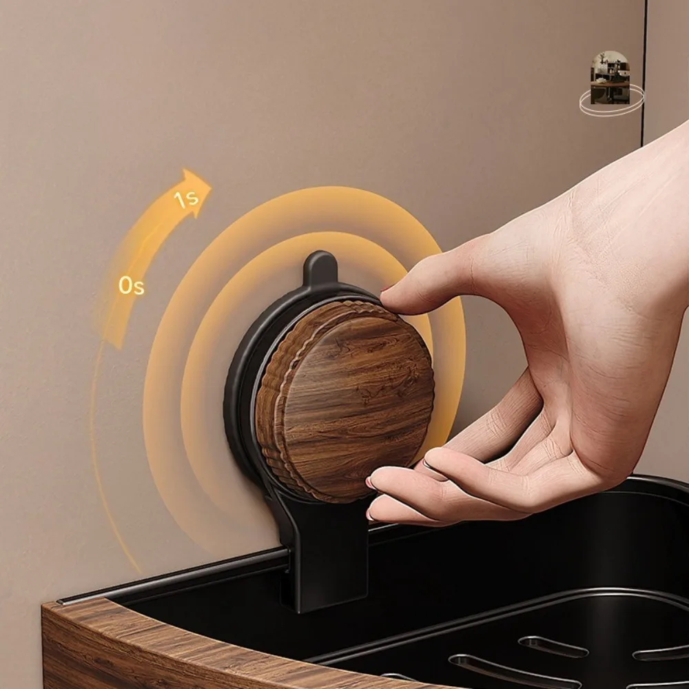 Suction cup non-punching toilet bathroom triangle rack wall-mounted toilet toilet washstand storage hanger