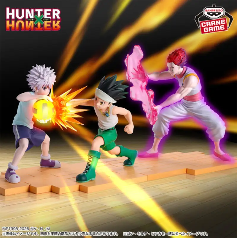 

Оригинальные фигурки Bandai Banpresto Hunter x Hunter: Гон, Килуа, Хисока, Г.И. Фигурки персонажей аниме, мультяшные куклы, модели, игрушки