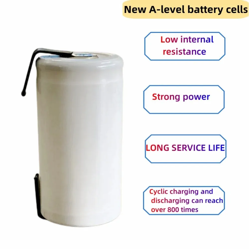 SC 1.2V 3000mAh Rechargeable Battery Sc Sub C Ni-cd Cell Batteries with Welding Tabs for Electric Drill Screwdriver