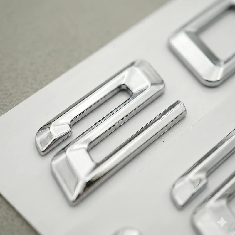 Chrome Trunk Letters Emblem for BMW 3 Series E46 E90 E91 F30 G20 320i 325i 330i 335i Badge Logo Sticker Car Styling Accessories - view 4