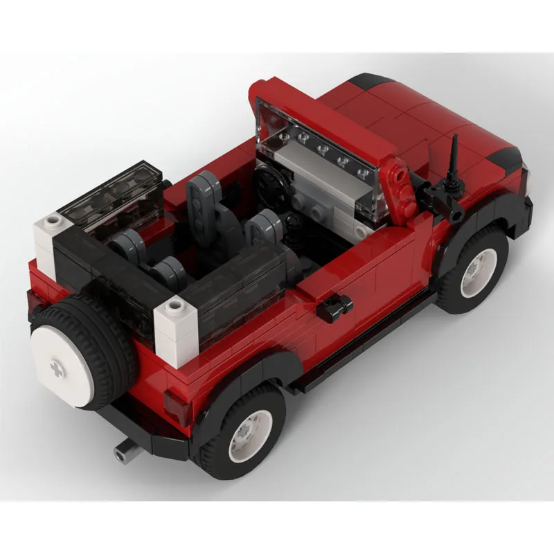 New Popular MOC-273535 Red Sport Limited Edition Iconic Car Building Block Model 488 Parts Adult Birthday New Year Toy Gift