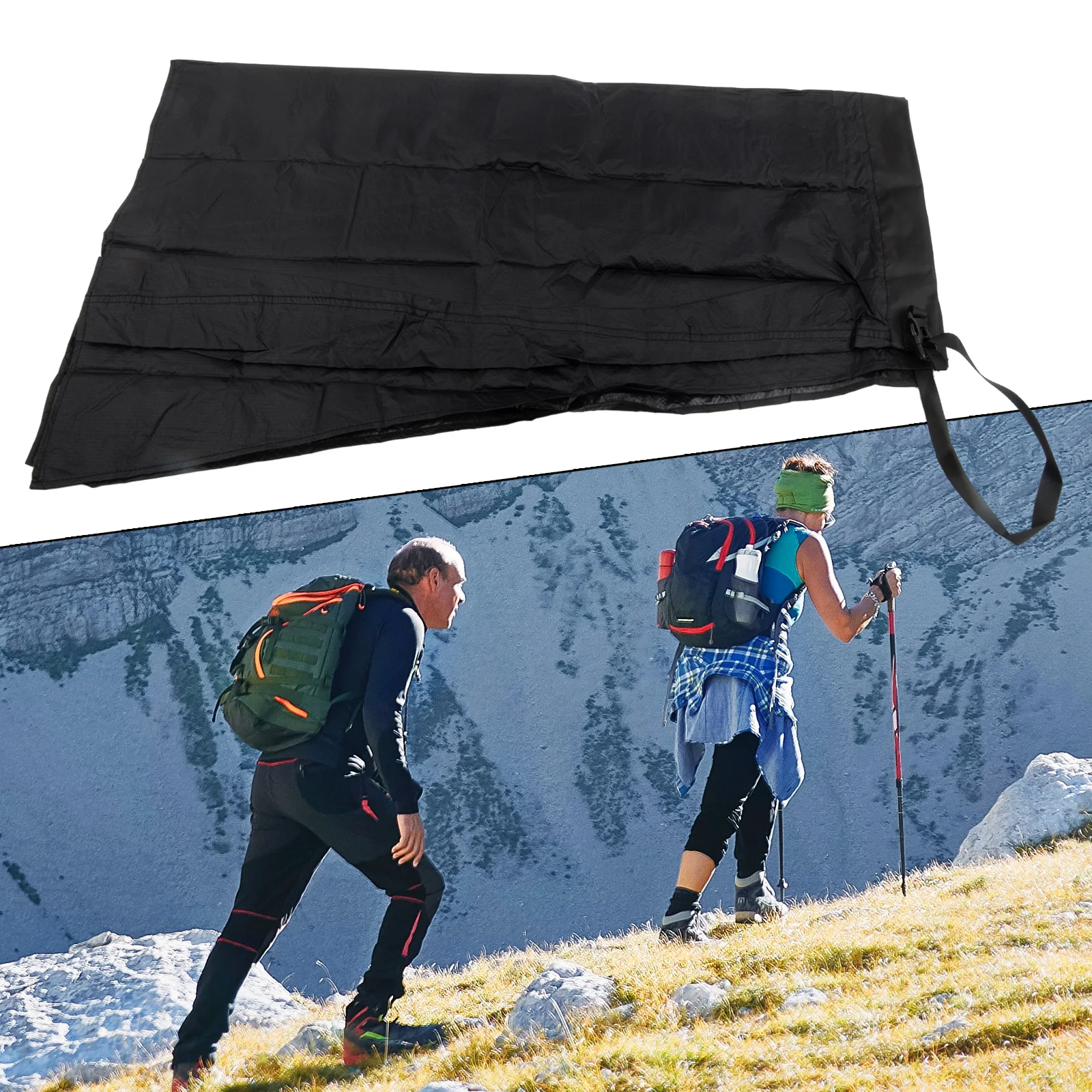 

15D Nylon Ultra Light Rain Skirt Waterproof Kilt Rain Pants Hiking Half Poncho Packable Kilt Skirt Outdoor Sports Rain Skirt