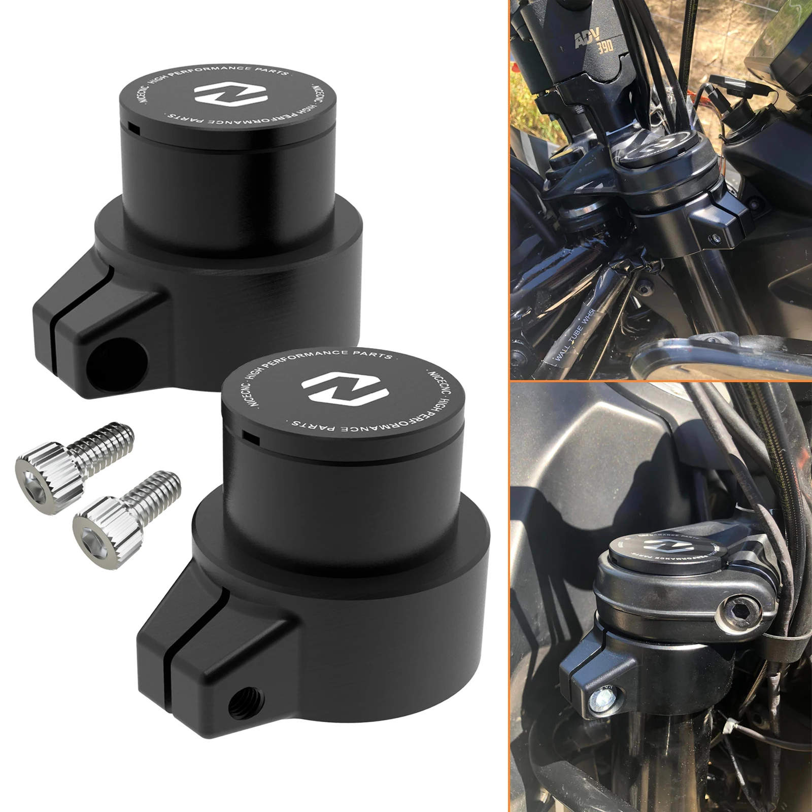 

Motorcycle 1.26" Front Fork Risers for KTM 390 Adventure 2020 2021 2022 2023 2024 390 Adventure 390 ADV 32mm Fork Rise Extension