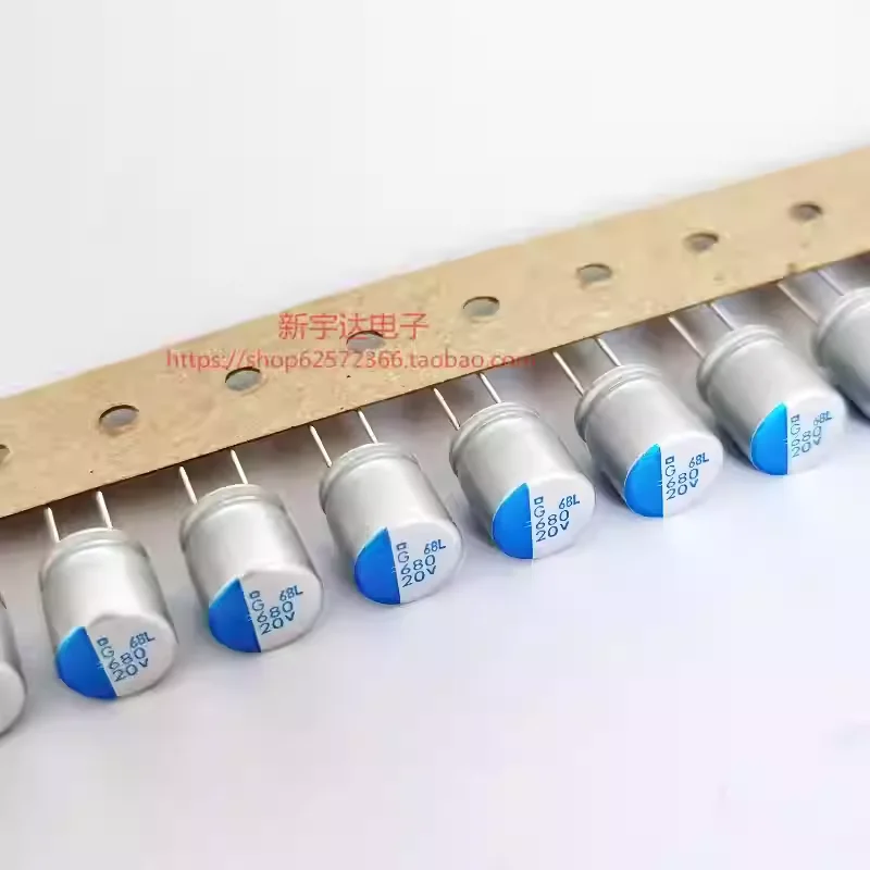 

10-100PCS 20V680UF 10X11.5 Black Diamond PSG original solid-state capacitor APSG200ETD681MJB5S