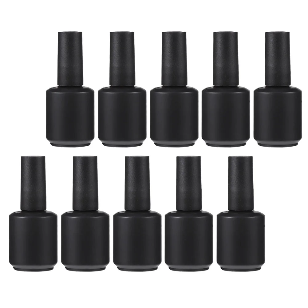 

10 Pcs Tool Empty Nail Polish Bottle Travel Small Bottles Brush De Glass Gel Containers Dispensers