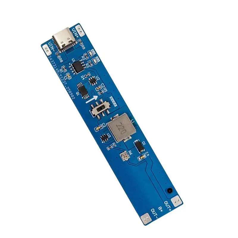 DTB7 Type-C 18650 Lithium Battery Boost Step Up Module 3.7V to 9V 12V 1A Discharger Booster Regulator