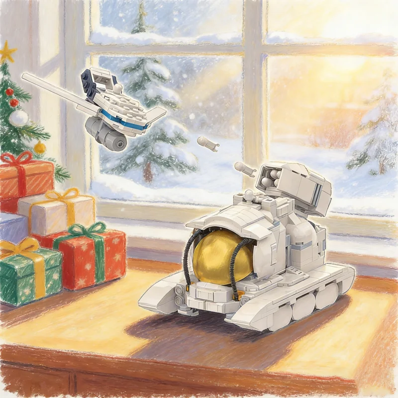 

456pcs MOC Creator 3 1 Anti Aircraft Rover Model Building Blocks Architecture Christmas Gifts Toy Idea Education Brick Kids