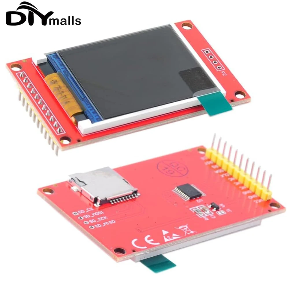 

1/2/5pcs 1.8" inch TFT LCD Display Screen Module SPI ST7735S 128x160 5V/3.3V w/Card Slot for Arduino U NO Mega-2560 ESP32