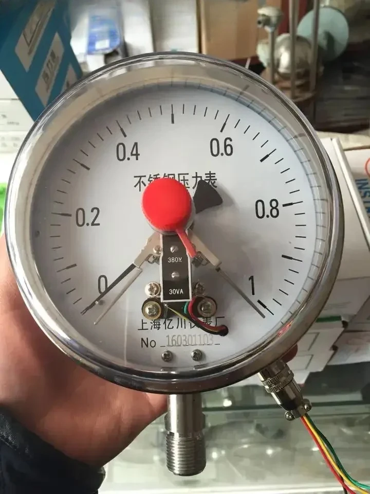 

YXC150BF ammonia electric contact stainless steel pressure gauge 1/1.6/2.5mpa high temperature steam boiler pressure gauge