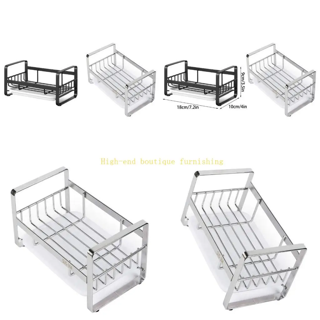 

L9NB Space Saving раковина губчатая стойка практическая металлическая сушка для посуды кухня дрибалка