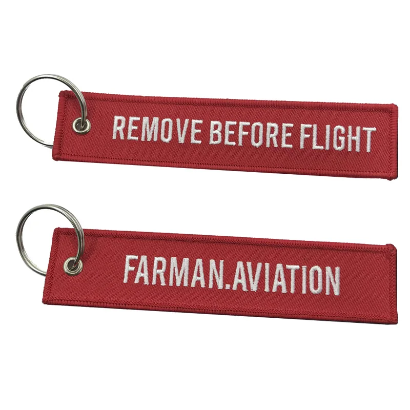 

Farman aviation Embroidered Keychain, is an ideal choice for aviation enthusiasts and can also be used as a decoration
