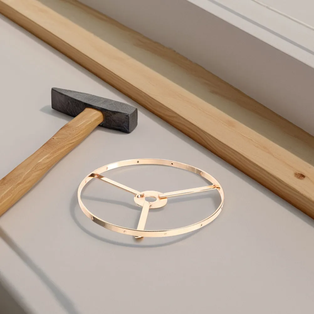 

2Pcs Iron Frame Lampshade Rings DIY Vintage Wire Holder for Table Lamp Shade Replacement Accessories Wire Lamp Shade Frame