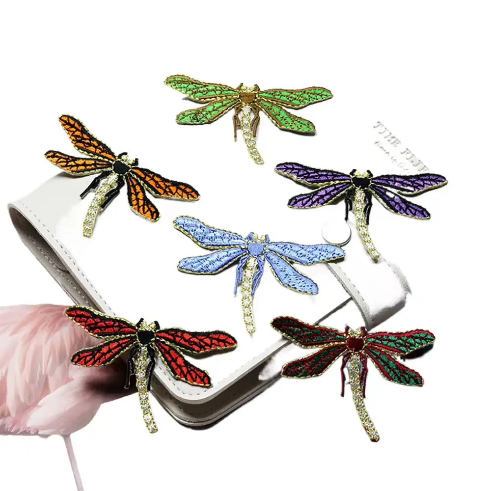 1PCS Small Dragonfly Patch Embroidered Cloth Stickers Bride Veil Accessories Sew On or Iron On Patch for Clothing