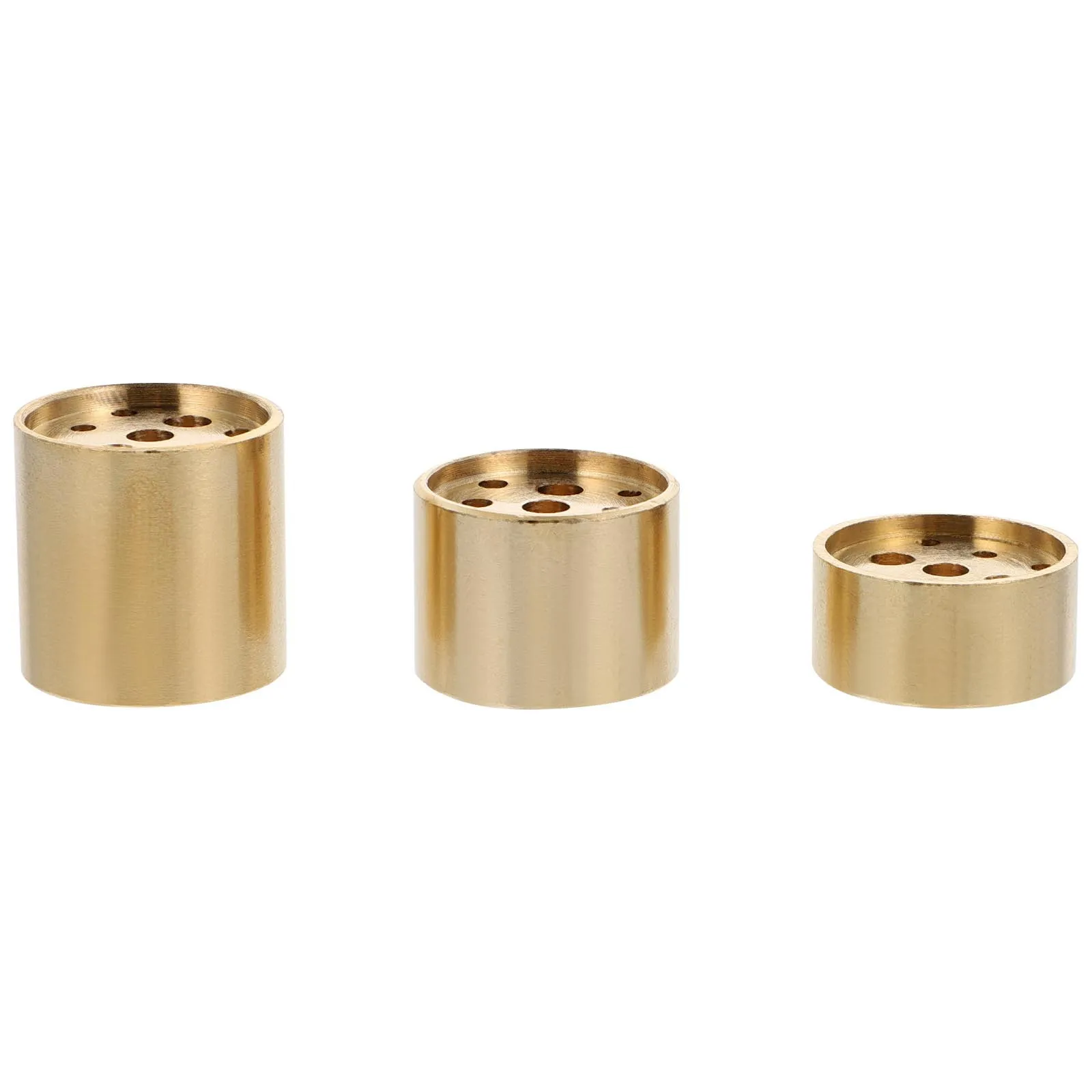 

3Pcs Backflow Incense Holders Brass Mini Burners Desktop Censers Decorative Household Incense Seats Aromatherapy Ornament