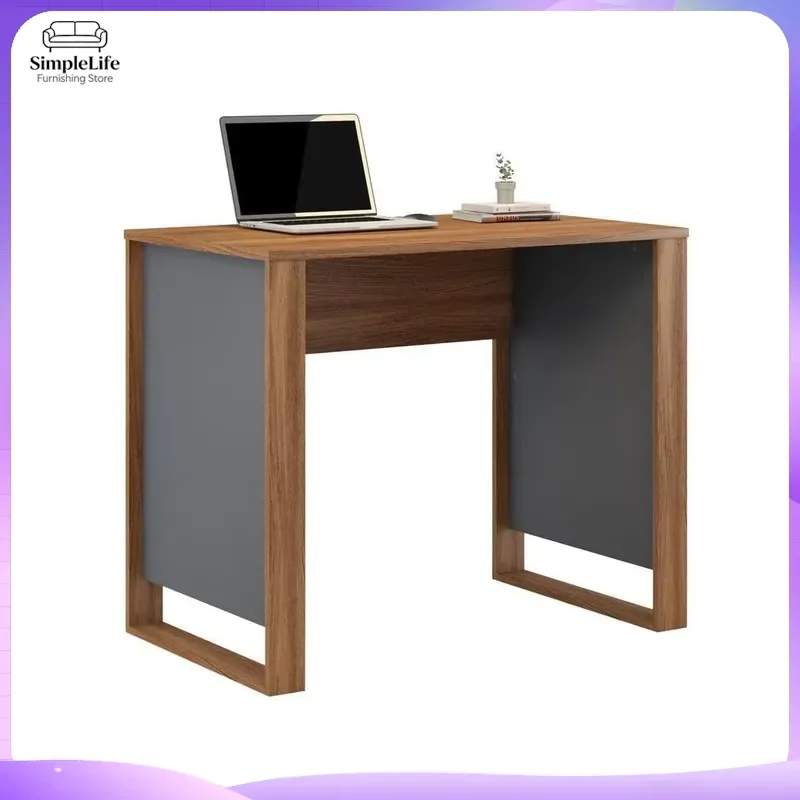 Demobile Computer Desk with Storage Shelves Modern L Shaped Home Office Desk for PC Laptop Ergonomic Adjustable Height