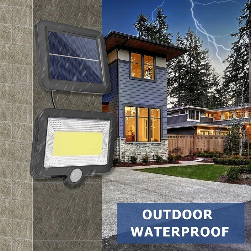 Downlight Solar Led Licht Outdoor Wand Lampe Split Wasserdichte Panel 3 Modi PIR Motion Sensor Garten Terrasse Veranda Garage Beleuchtung