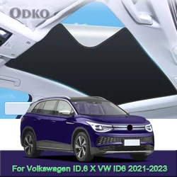 Copertura parasole per tetto apribile ad adsorbimento elettrostatico per auto per Volkswagen ID.6 X VW ID6 2021-2023 2024 adesivo per lucernario con isolamento termico