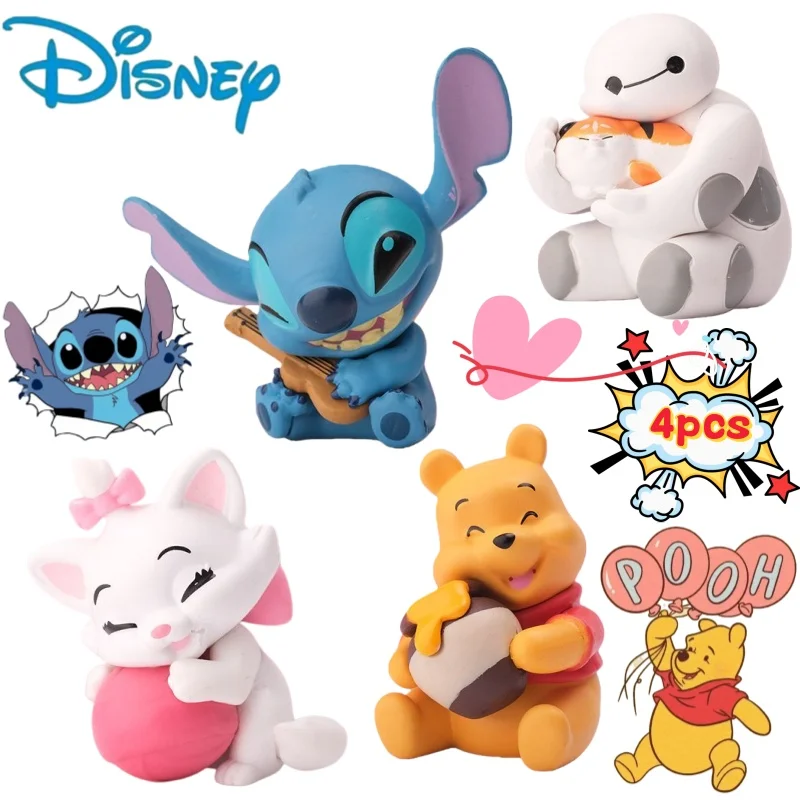 

Disney Stitch Lotso Marie Cat, ручная работа, креативная ценная анимация, мультяшная версия Q, кукла, модель куклы, милый чехол для автомобиля, украшения