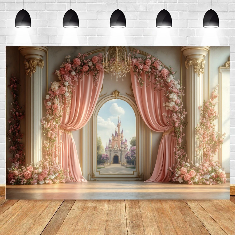 ستارة الزهور لمشهد عيد ميلاد الزفاف خلفية صورة ميتزفه لعيد ميلاد الفتيات لالتقاط الصور في استوديو الصور