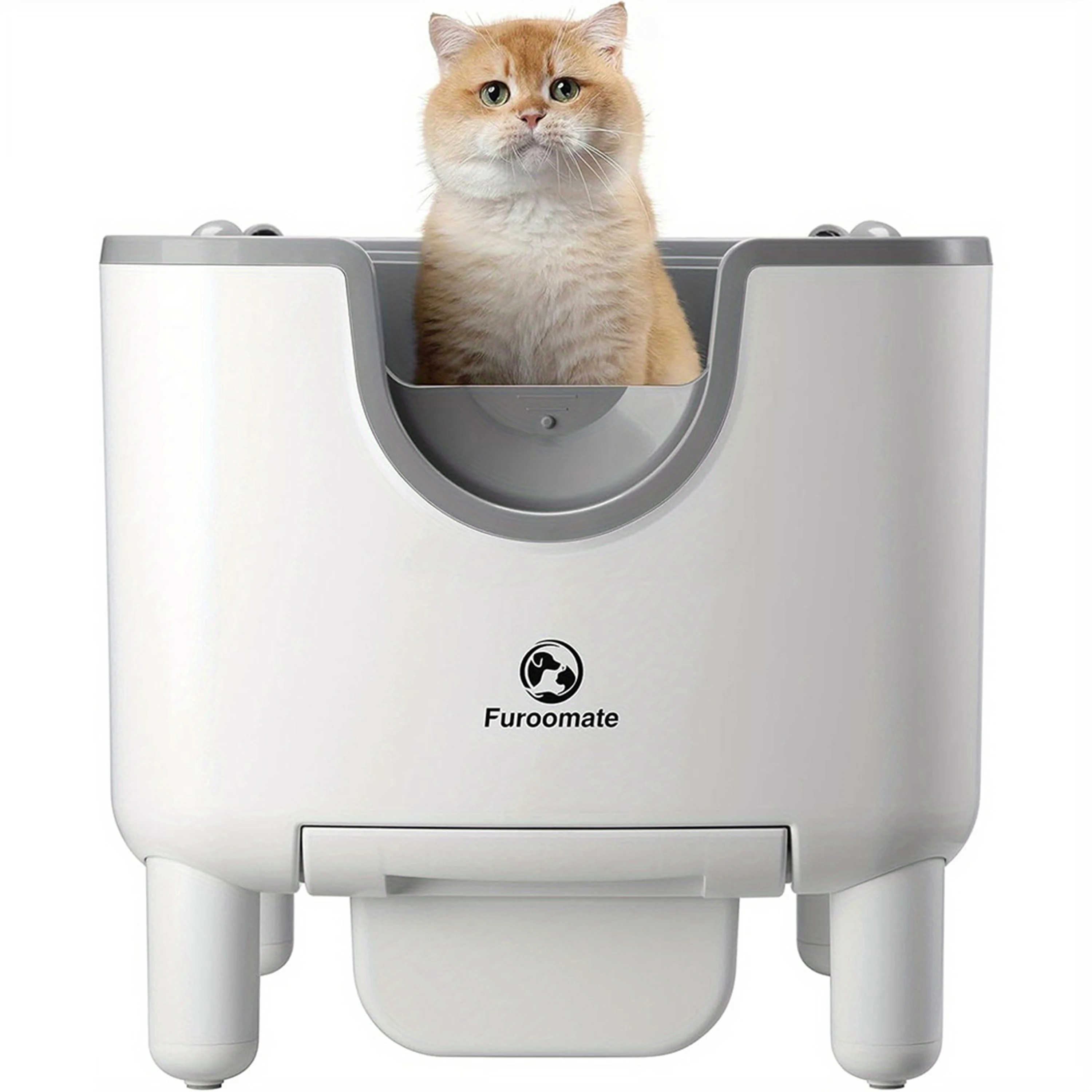 Self Cleaning Open Top Cat Litter Box