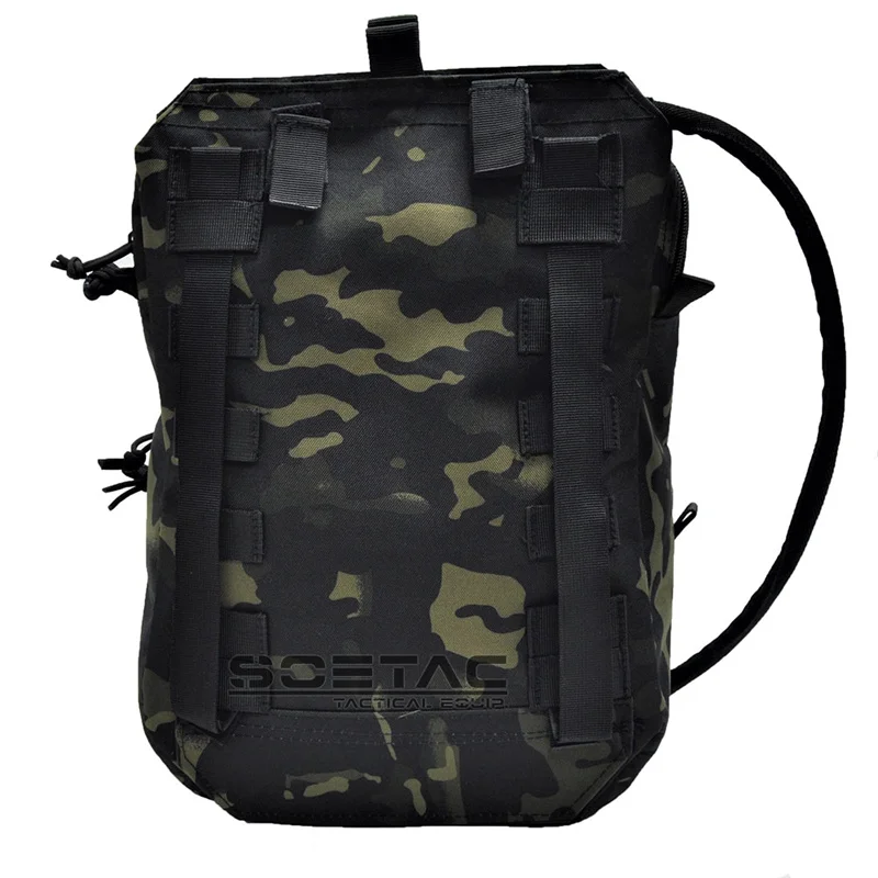 SOETAC Molle Tactical Bag Hunting Vest Expansion Backpack Outdoor Combat Vest Accessory Bag  Airsoft Hiking Rucksack Hunting Bag