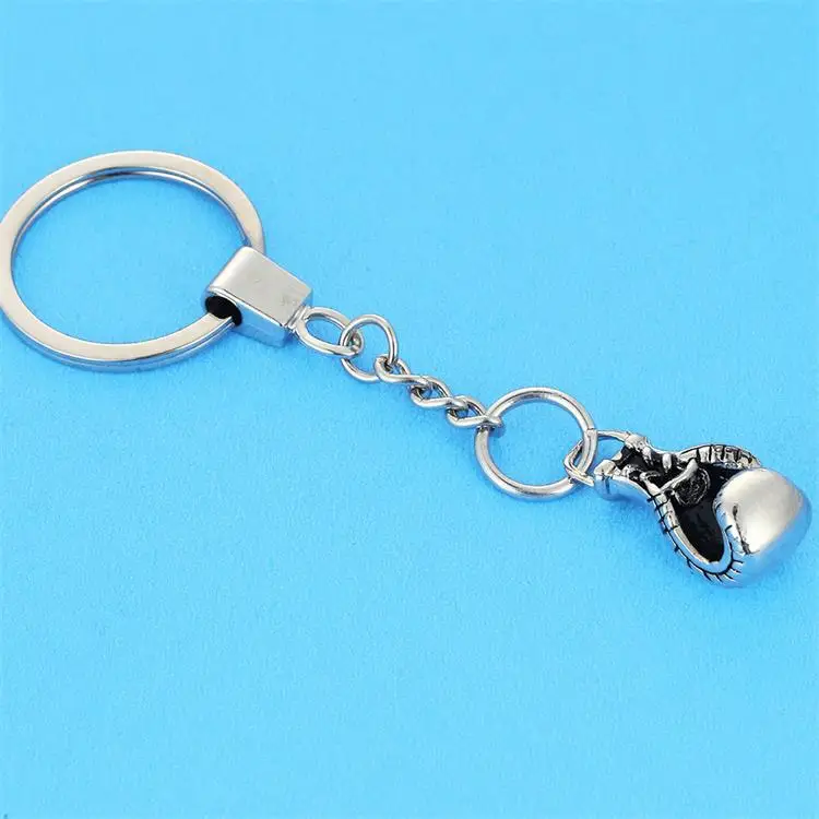 New Design Boxing Glove key chain -Hot Cool metal Barbell Keychain Sports Car Key Ring Bag pendant key Holder Best Gift jewelry